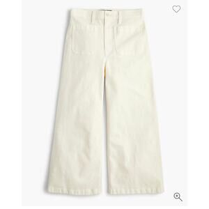 J. Crew Point Sur washed wide-leg crop pant